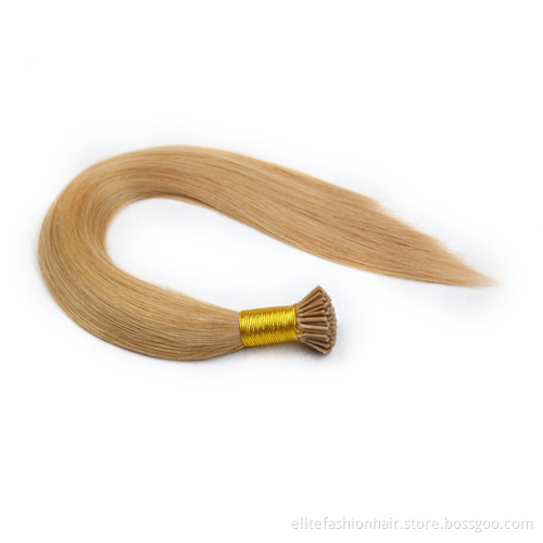 i tip in human hair Straight Machine Made Remy Hair Extensions 50pcs/ Set Straight Keratin I Tip Human Hair